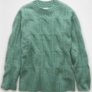 American Eagle Outfitters Soft Knit Sweater in Light Green